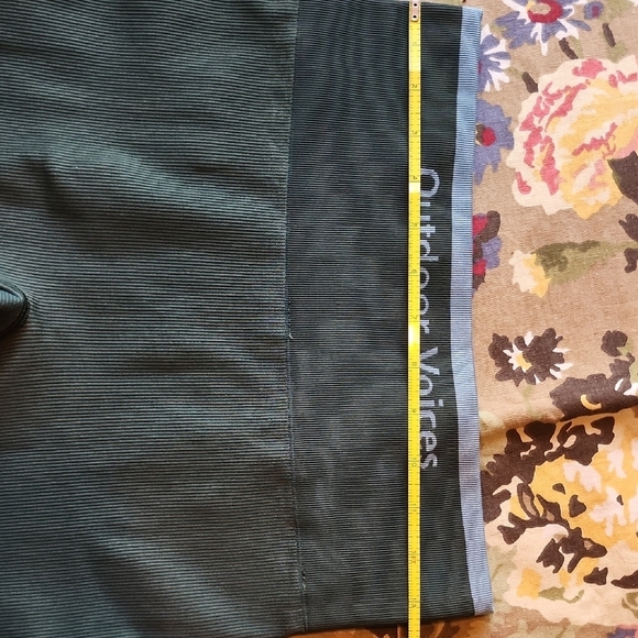 Outdoor Voices Olive Green And Sky Blue Leggings Size Medium - Picture 4 of 5